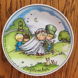 1966 Joan Walsh Anglund September Wedding Plate West Germany Collectible Vintage